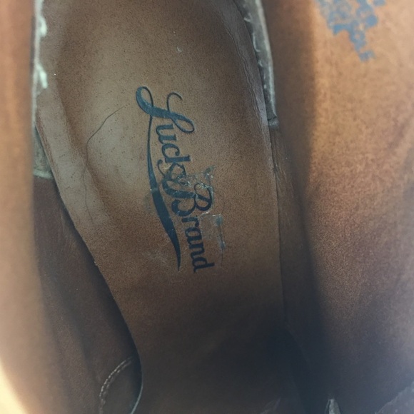 Lucky Brand Wedge Ankle Suede Boot. Brown. Sz 8.5. - Picture 5 of 7